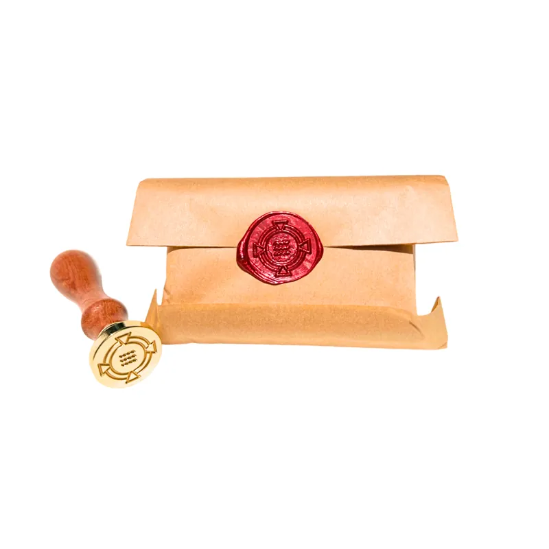 Gold wax seal on an Order Soap bar